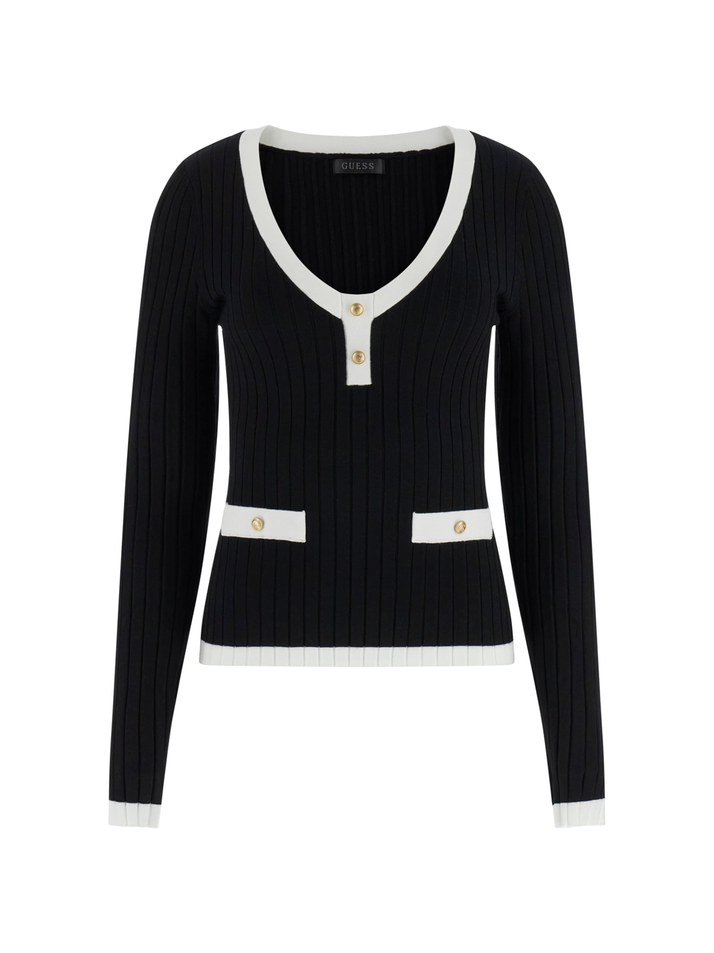 GUESS - Jersey 'LAUREL' en negro: frente