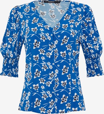 Threadbare Blouse 'Sand' in Blue: front