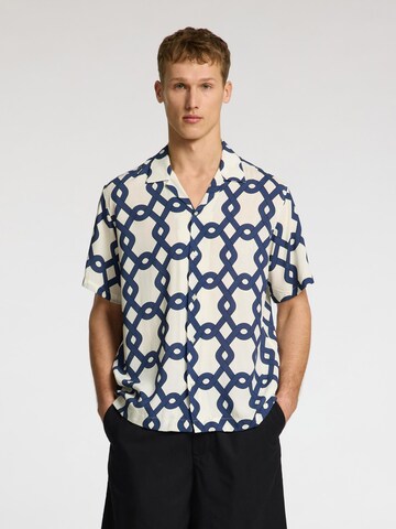 SELECTED HOMME Comfort fit Button Up Shirt 'SLHVero' in White: front