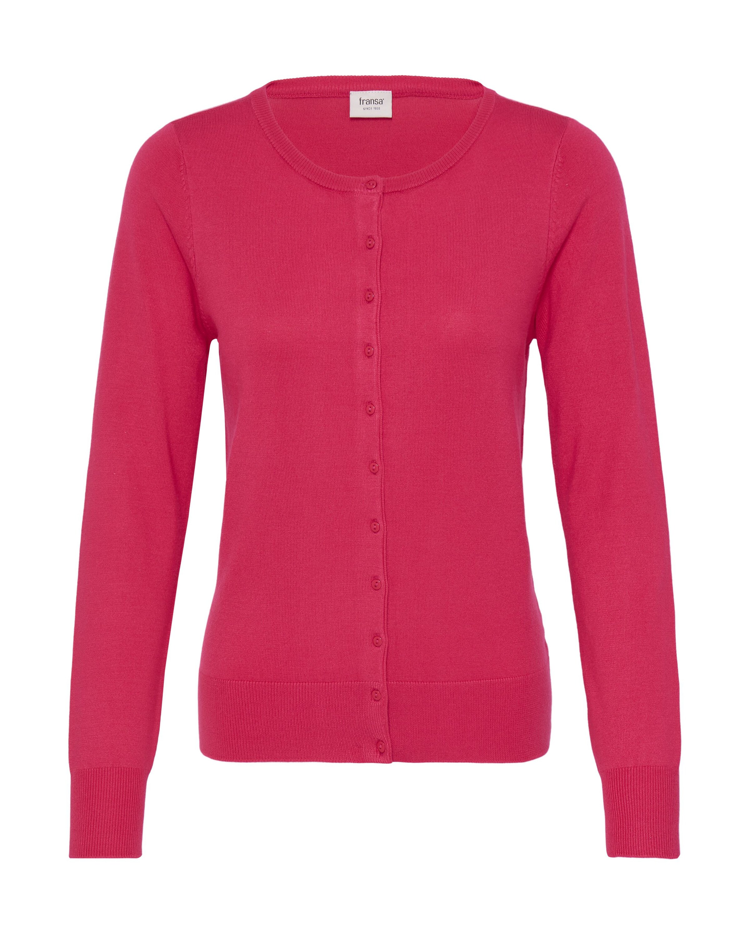 Fransa Gebreid vest 'FRZubasic' in Roze: voorkant