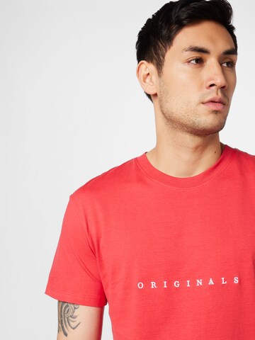 JACK & JONES Regular fit Μπλουζάκι 'COPENHAGEN' σε κόκκινο