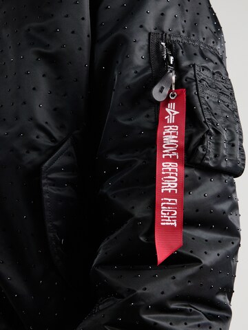 ALPHA INDUSTRIES Prehodna jakna 'MA-1' | črna barva