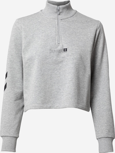 Hummel Sportief sweatshirt 'Nikka' in de kleur Grijs gemêleerd / Zwart, Productweergave