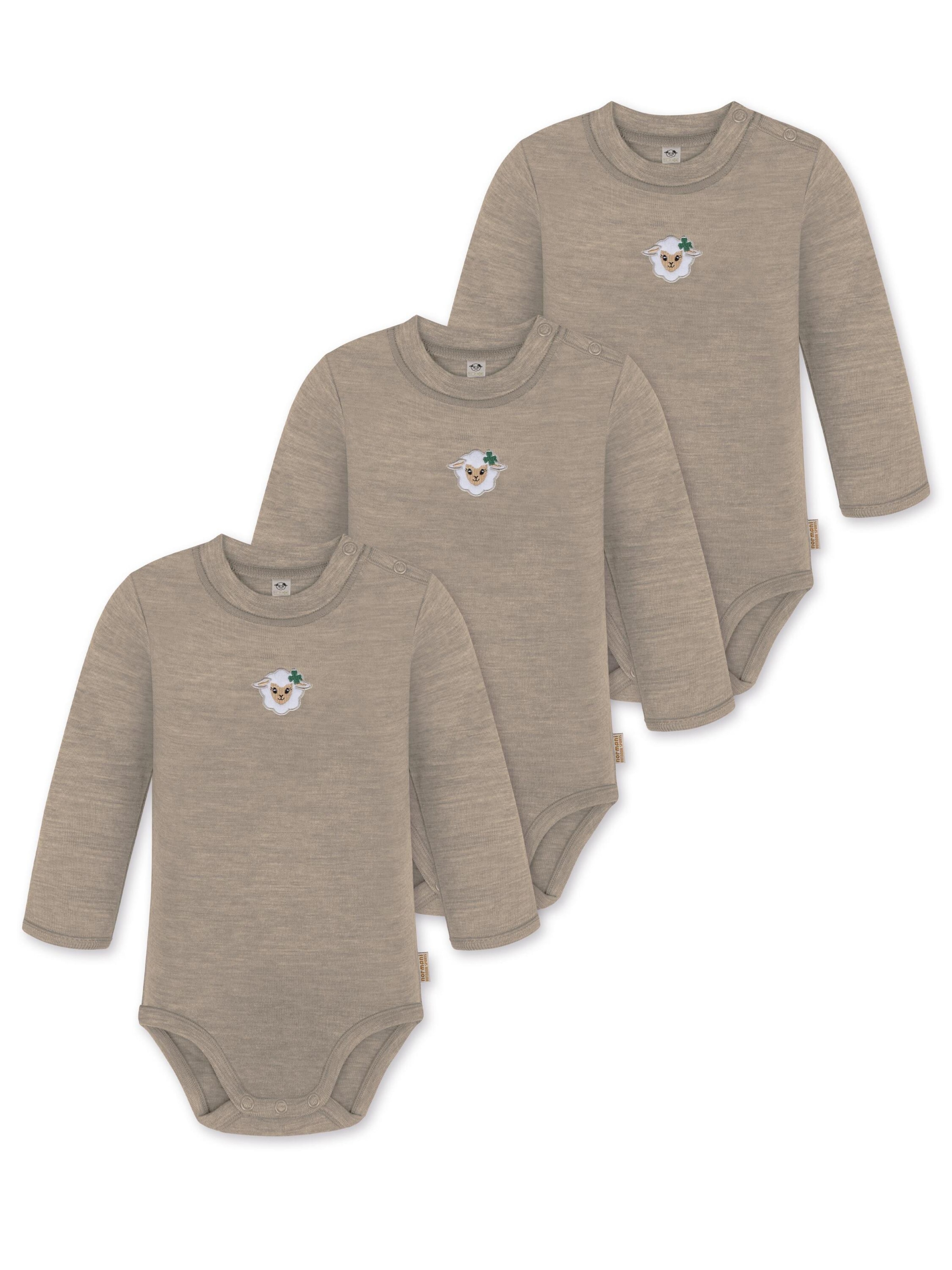 Barboteuse / body 'Tuai' normani en beige : devant