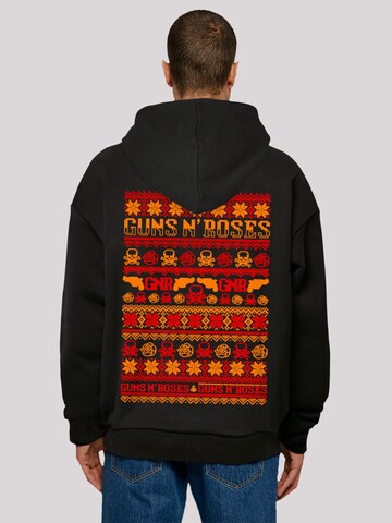 F4NT4STIC Sweatshirt 'Guns And Roses Weihnachten Christmas' in Zwart: voorkant