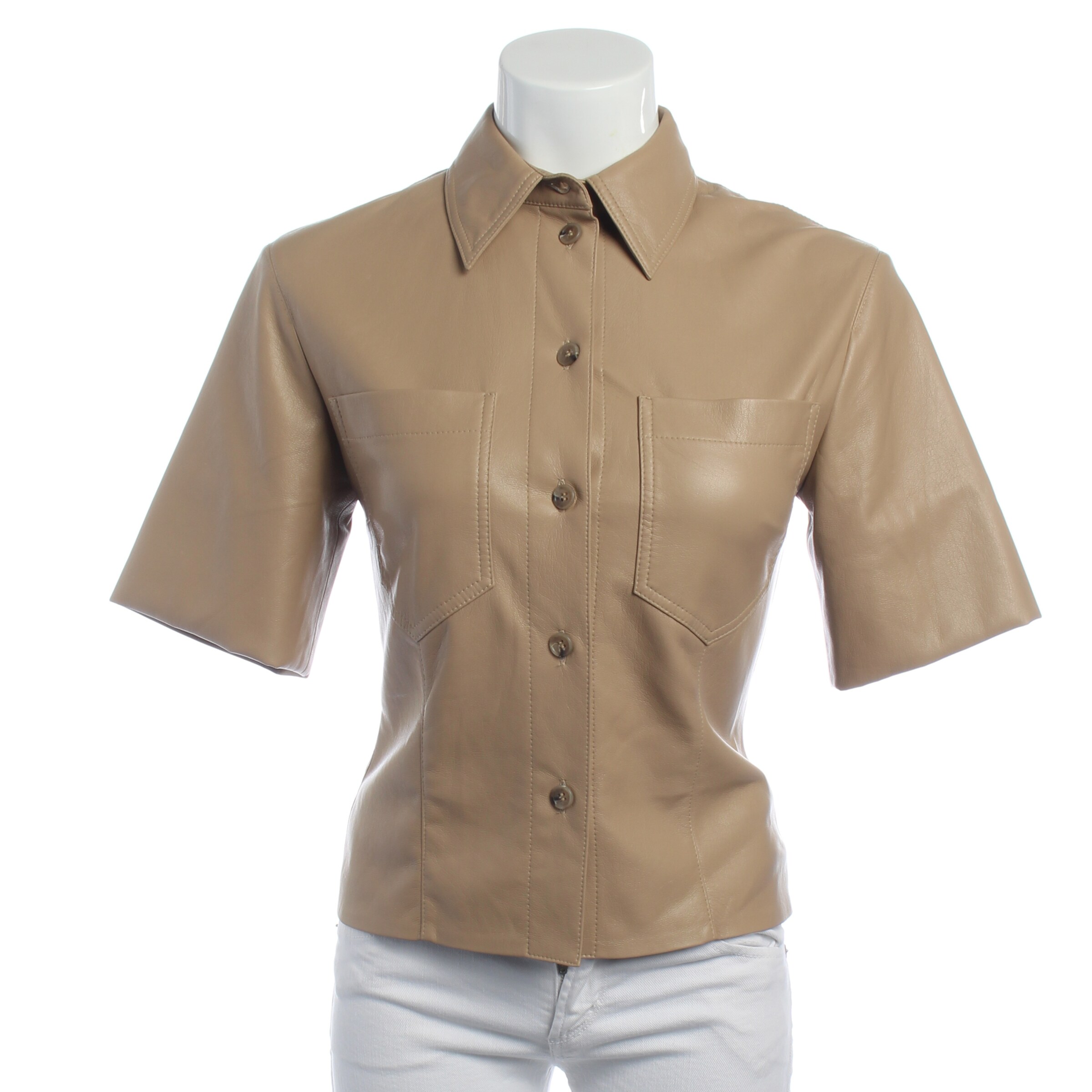 Nanushka Bluse / Tunika XS in Braun: Vorderseite