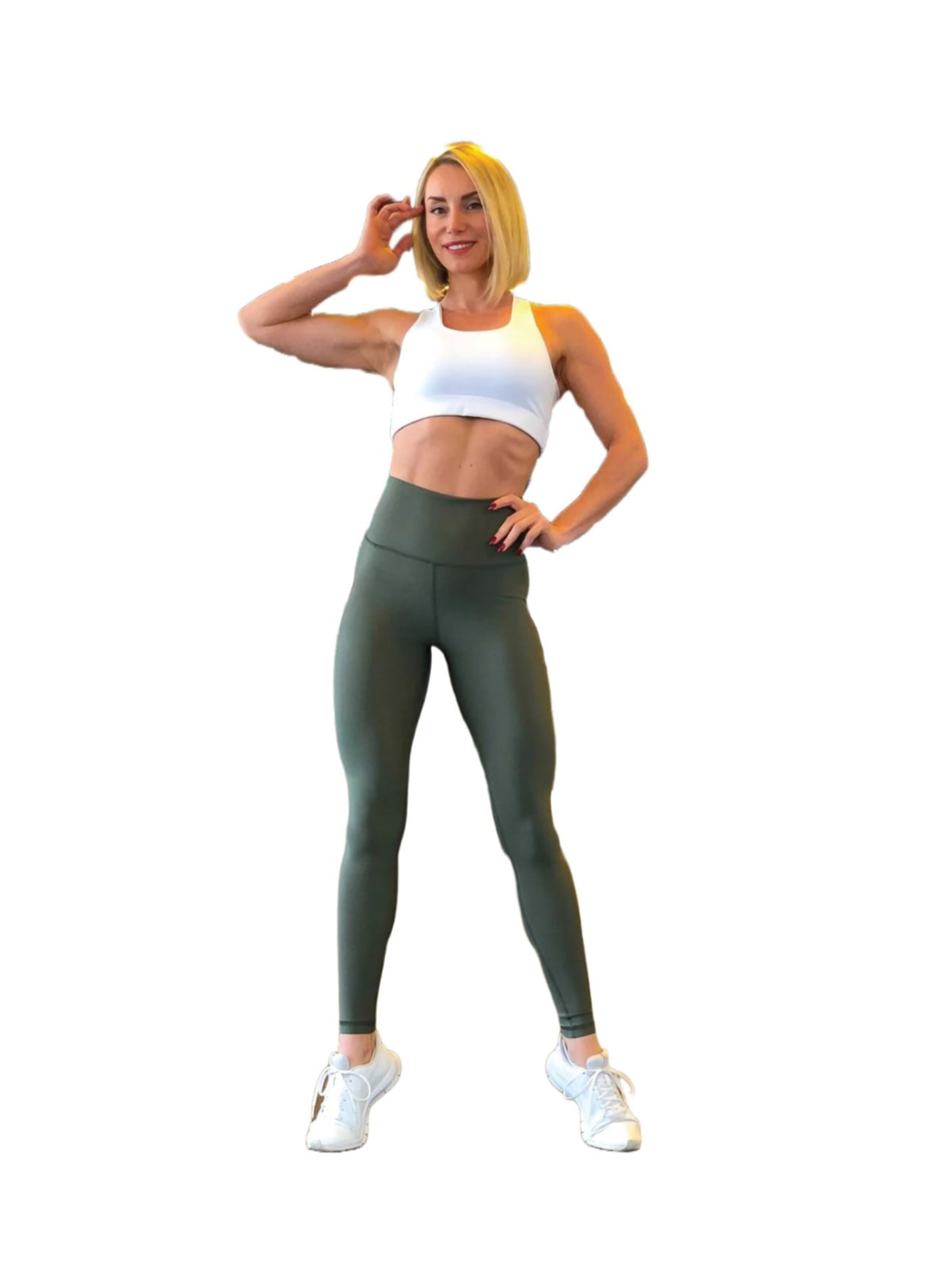 Lismina Slimfit Leggings‌‌‌‌‌‌‌‌ in Grün