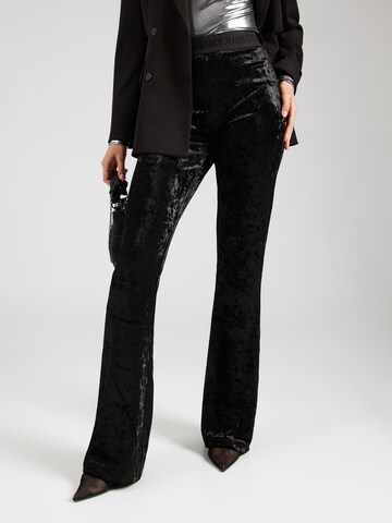 Versace Jeans Couture Flared Pants in Black: front