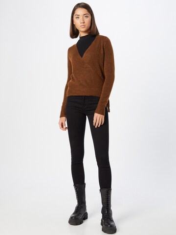 VERO MODA Knit Cardigan 'HEAVEN' in Brown