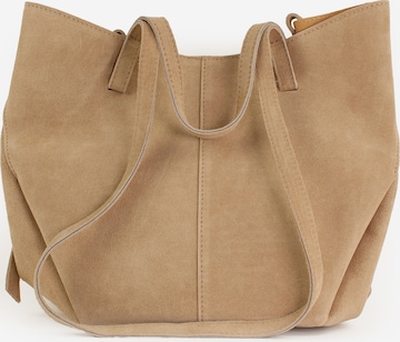 lePelou Shoulder Bag 'TESSA' in Beige: front