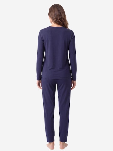 SCHIESSER Pajama 'Mix & Relax' in Blue