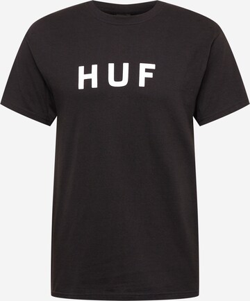 HUF Shirt in Zwart: voorkant