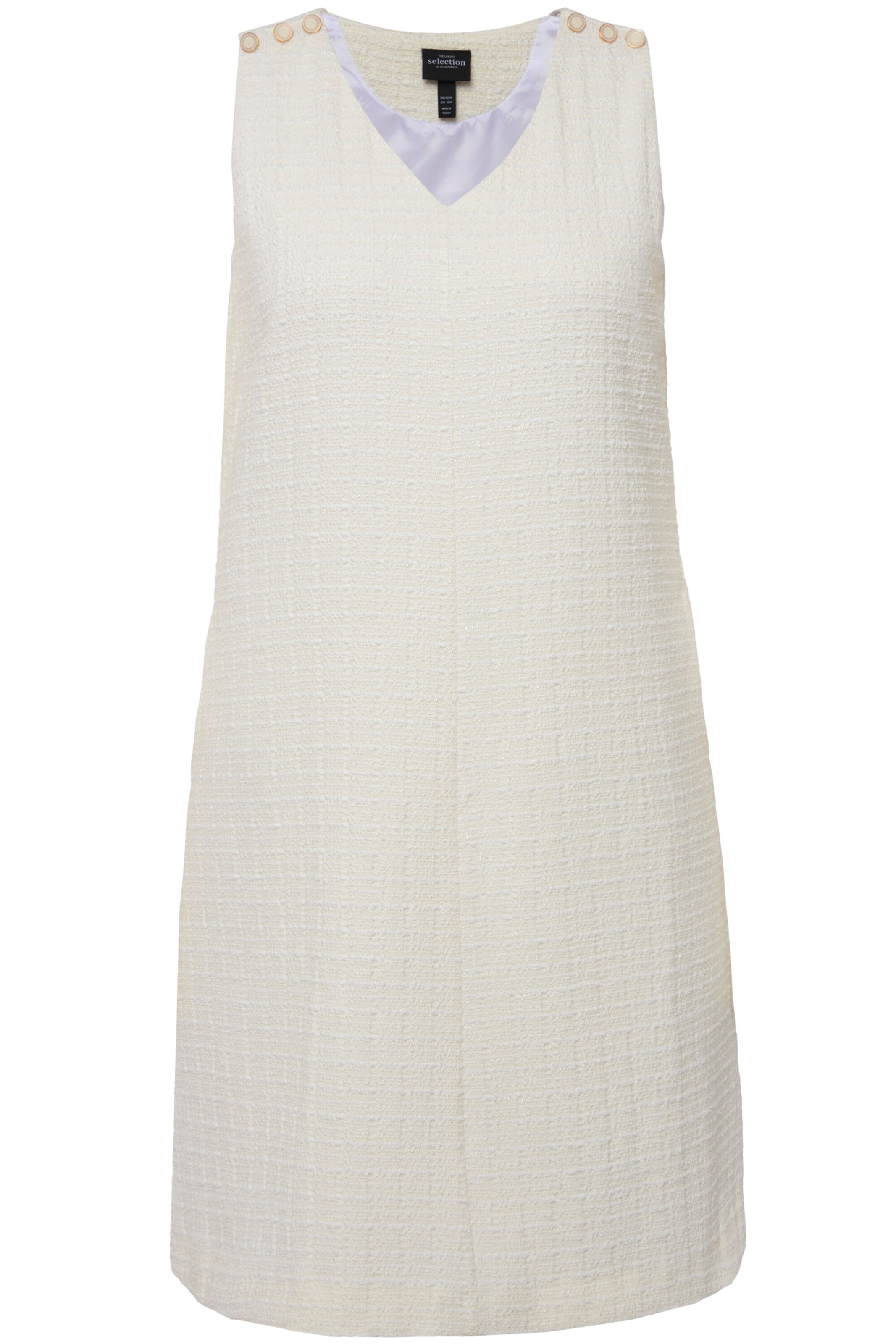 Ulla Popken Kleid in Weiß: Vorderseite