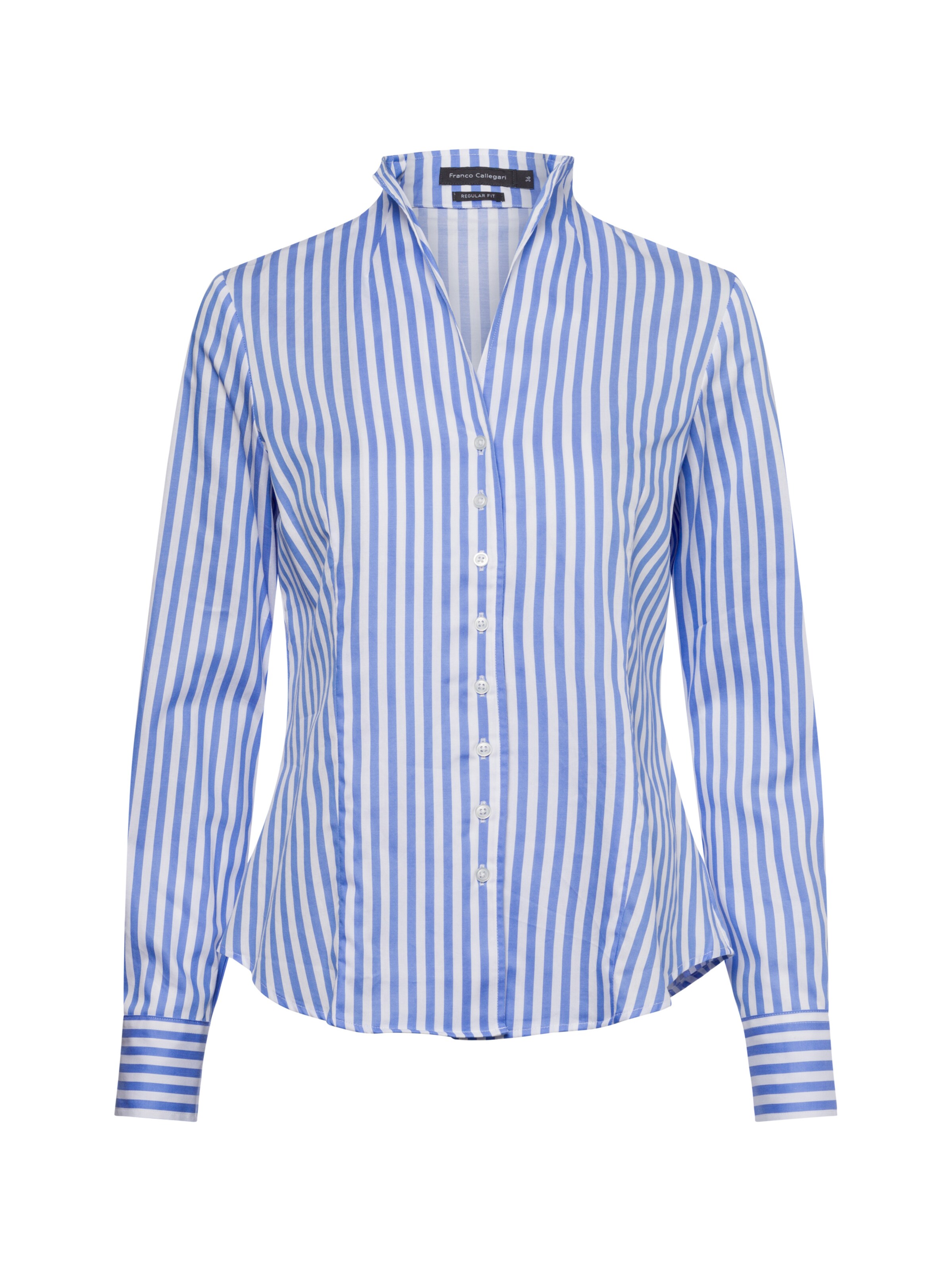 Franco Callegari Bluse in Blau: Vorderseite