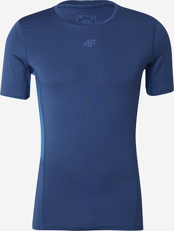 4FTehnička sportska majica - plava boja: prednji dio