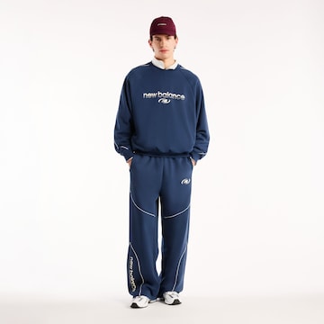 new balance Sweatshirt 'Trackside' in Blau