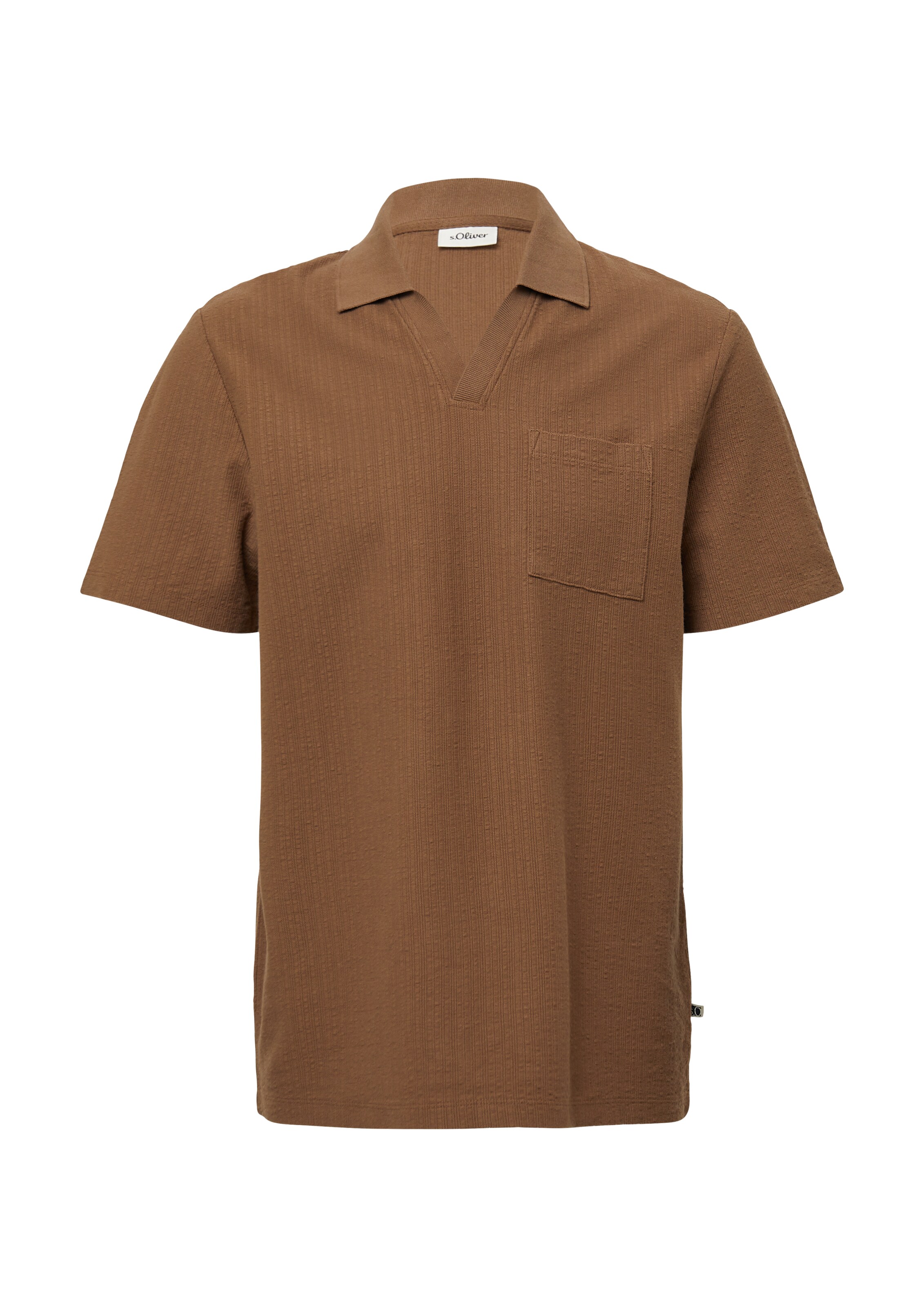 s.Oliver Shirt in Bruin: voorkant
