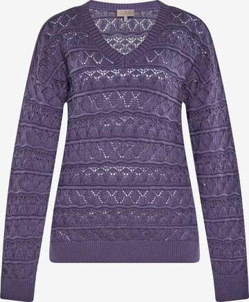 Pull-over Gaya en violet : devant