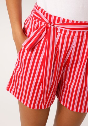 Aniston CASUAL Pajama Pants in Red