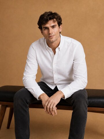 KING Essentials Regular fit Button Up Shirt 'The Tommy' in White