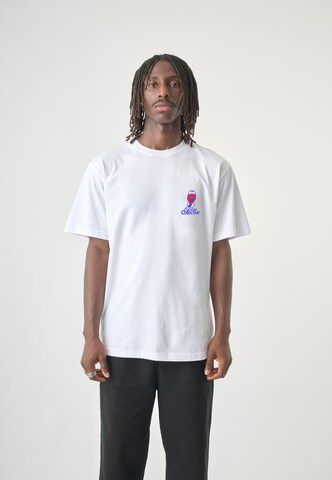 Cleptomanicx Shirt 'Cuisine' in Wit: voorkant