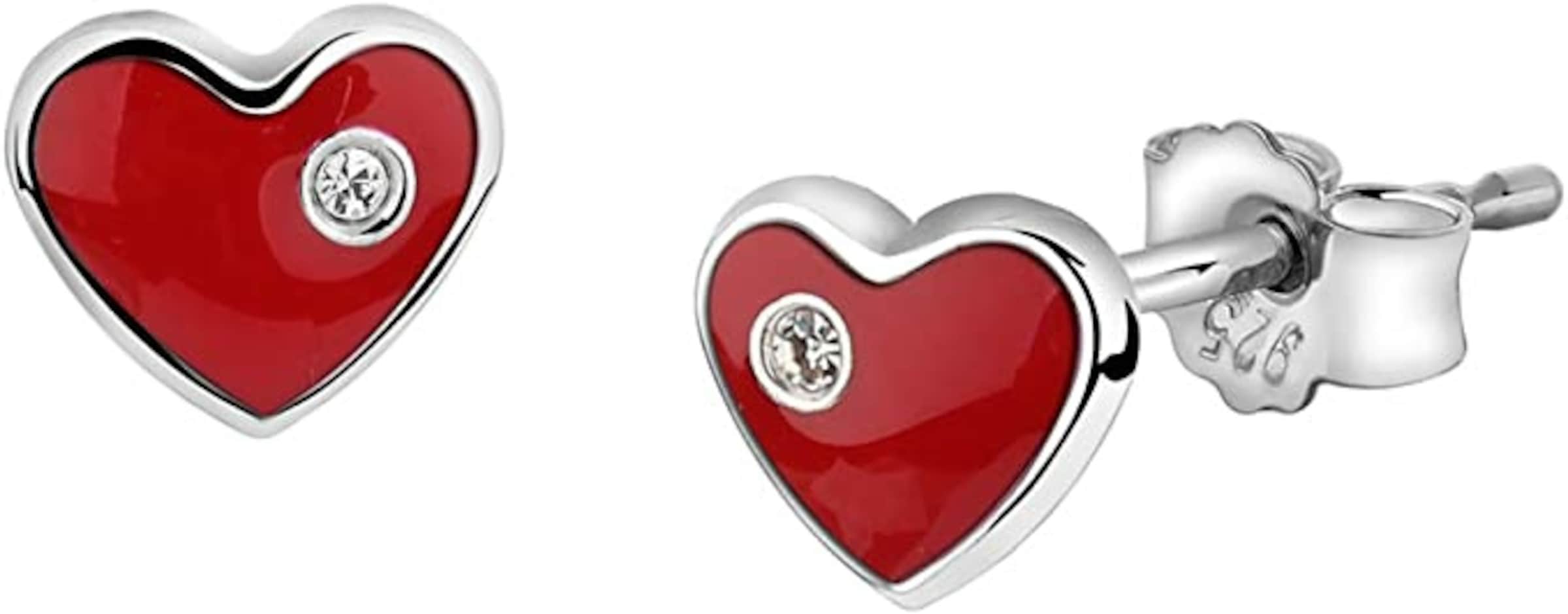 SK Basics Oorbellen in Rood: voorkant
