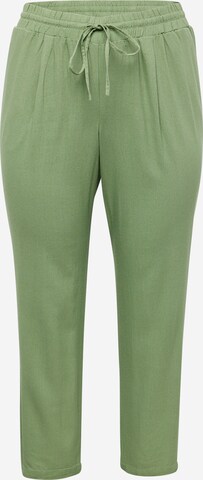 Pantaloni 'JESMILO' de la Vero Moda Curve pe verde: față