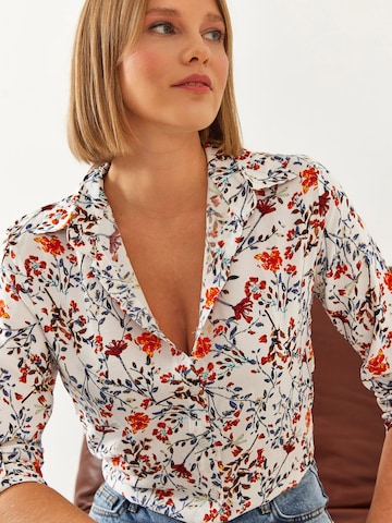 Bianco Lucci Bluzka w kolorze beżowy: przód