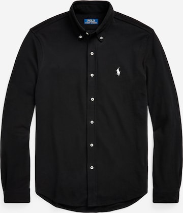 Polo Ralph Lauren Regular fit Overhemd in Zwart: voorkant