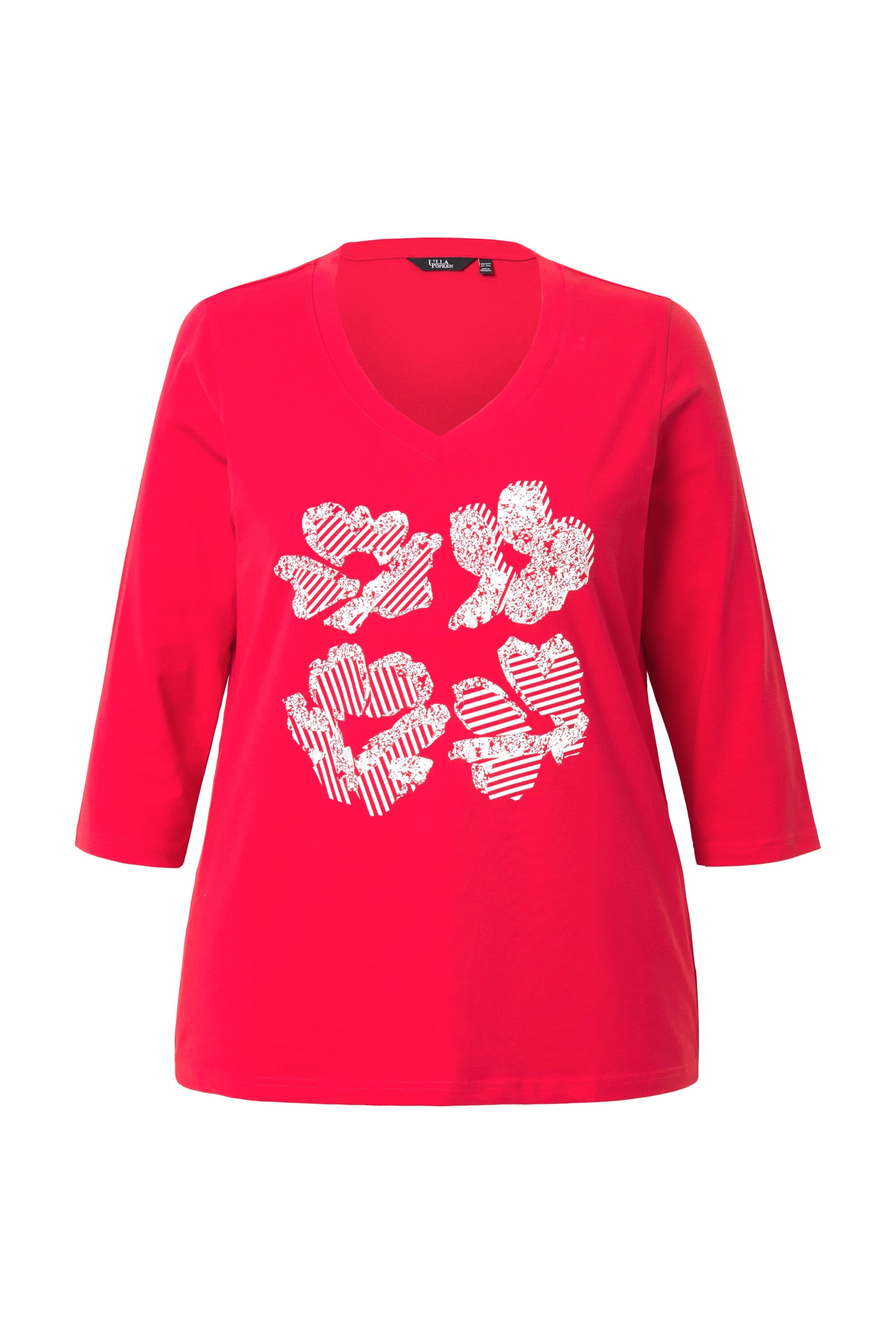 Ulla Popken Shirt in Rood: voorkant