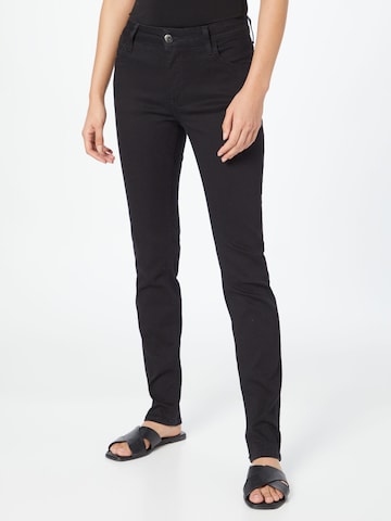 MUSTANG Slimfit Jeans 'Rebecca' in Zwart: voorkant