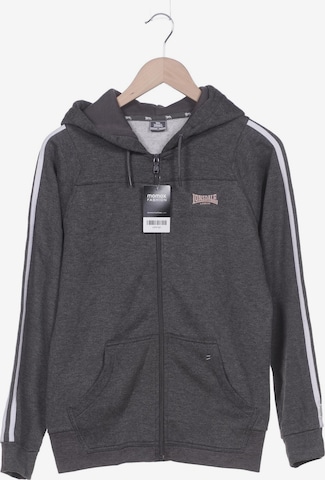 LONSDALE Sweatshirt & Zip-Up Hoodie in S in Grey: front