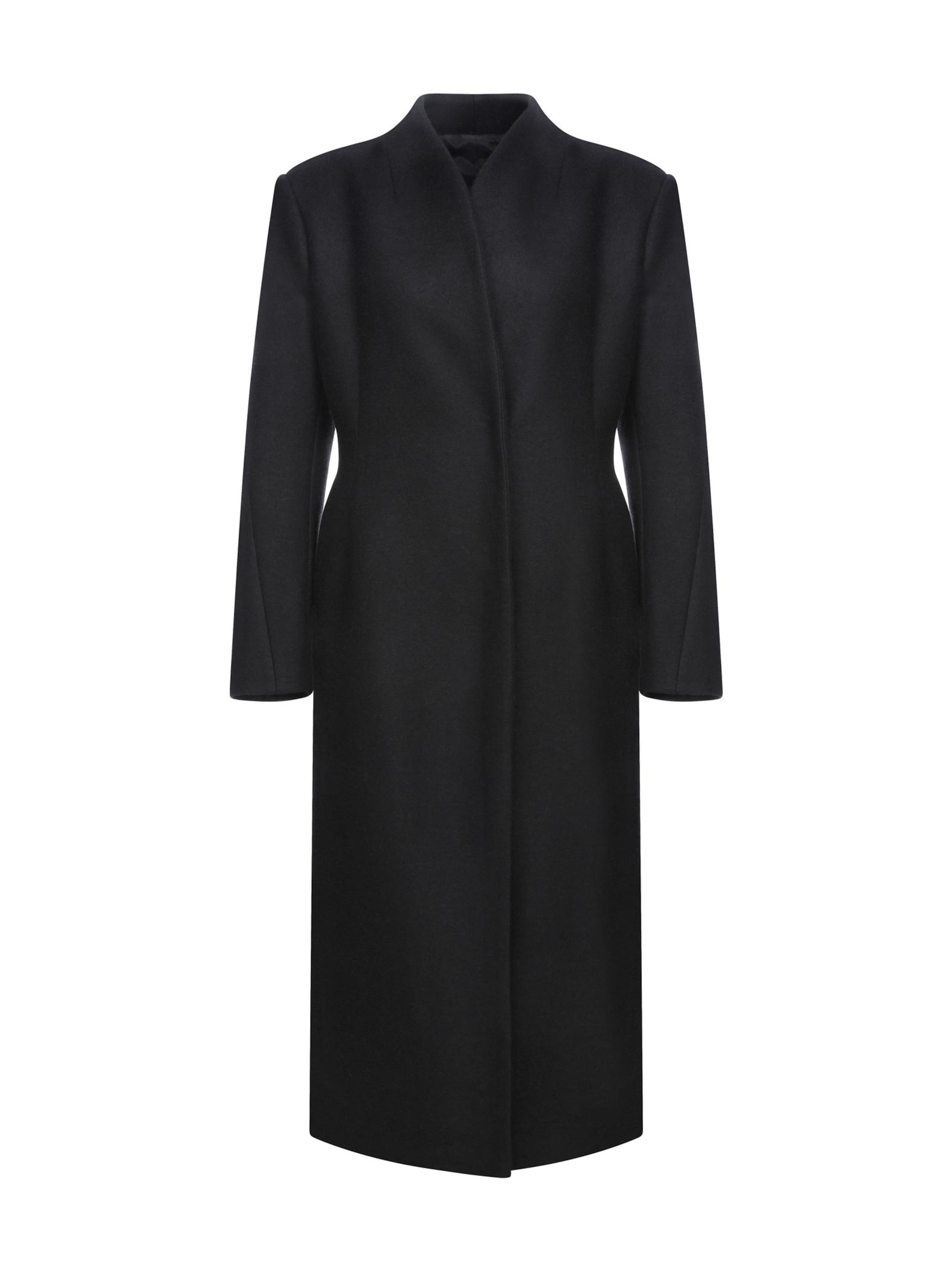 VESPUCCI BY VSP - Abrigo de entretiempo 'Margaux' en negro: frente