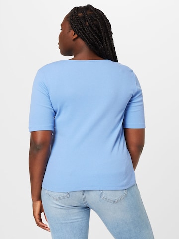 Trendyol Curve Majica | modra barva