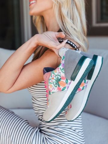inkkas Sneaker low 'Abacaxi - Vegan Premium Sneaker | Nachhaltig & Handgefertigt.' in Mischfarben