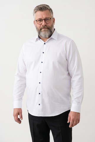 Men Plus Comfort fit Overhemd in Wit