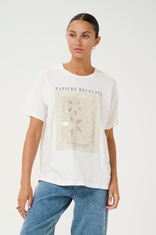 Kaffe - Camisa 'Fin' em branco: frente