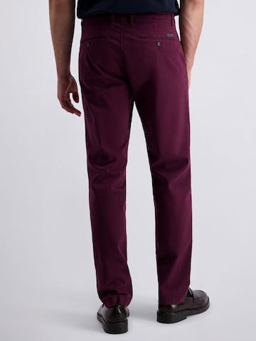 PIERRE CARDIN Regular Elegante Chinohose 'Calais', atmungsaktiv, pflegeleicht in Rot