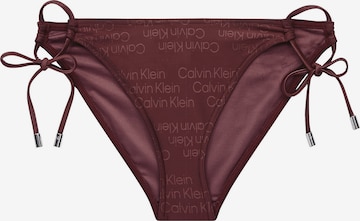 Pantaloncini per bikini di Calvin Klein Swimwear in marrone: frontale