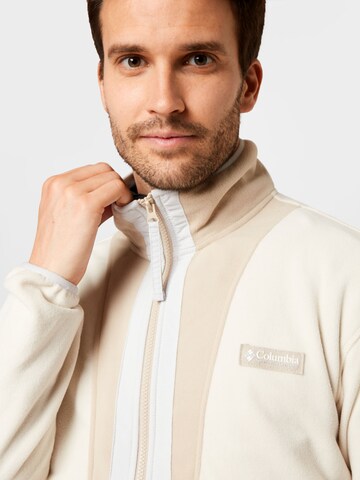 COLUMBIA Athletic fleece jacket 'Back Bowl' in Beige