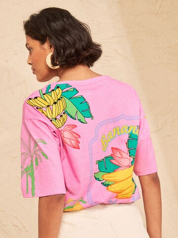 love & roses Shirt in Pink