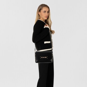 Borsa a tracolla 'Timeless' di Love Moschino in nero: frontale