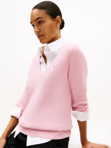 TOMMY HILFIGER Pullover in Pink