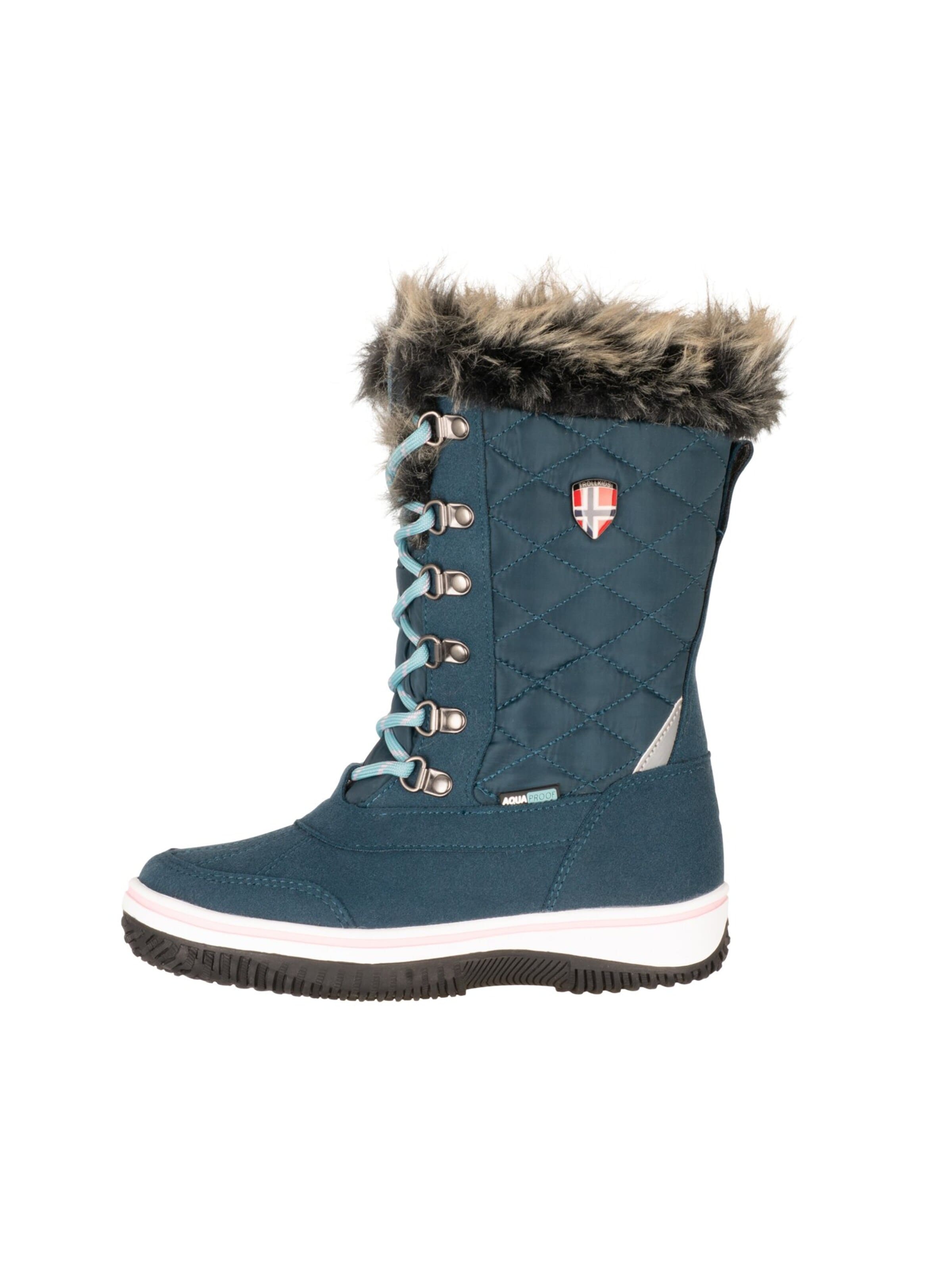 TROLLKIDS Snow Boots in Blue: front