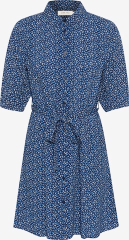 Robe 'Tiah' Cream en bleu : devant