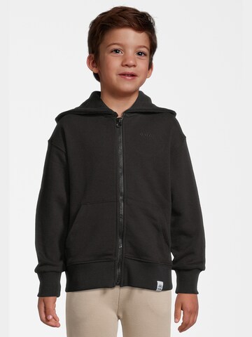 New Life Zip-Up Hoodie in Black: front