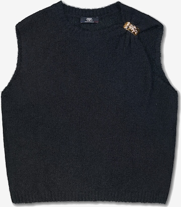 Le Temps Des Cerises Pullover 'Kestrel' in Schwarz: Vorderseite