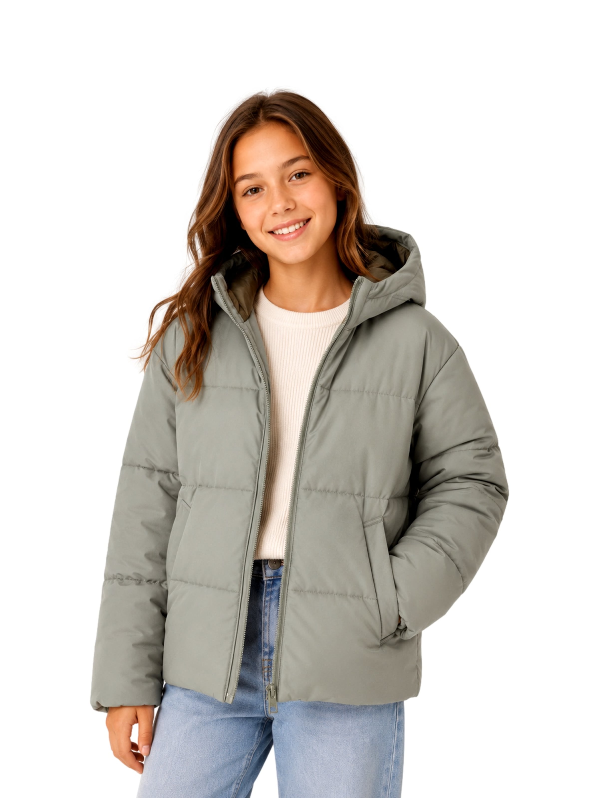 JJXX Winter Jacket in Grey: front