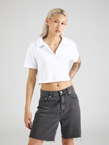 Calvin Klein Jeans Shirt in Wit: voorkant