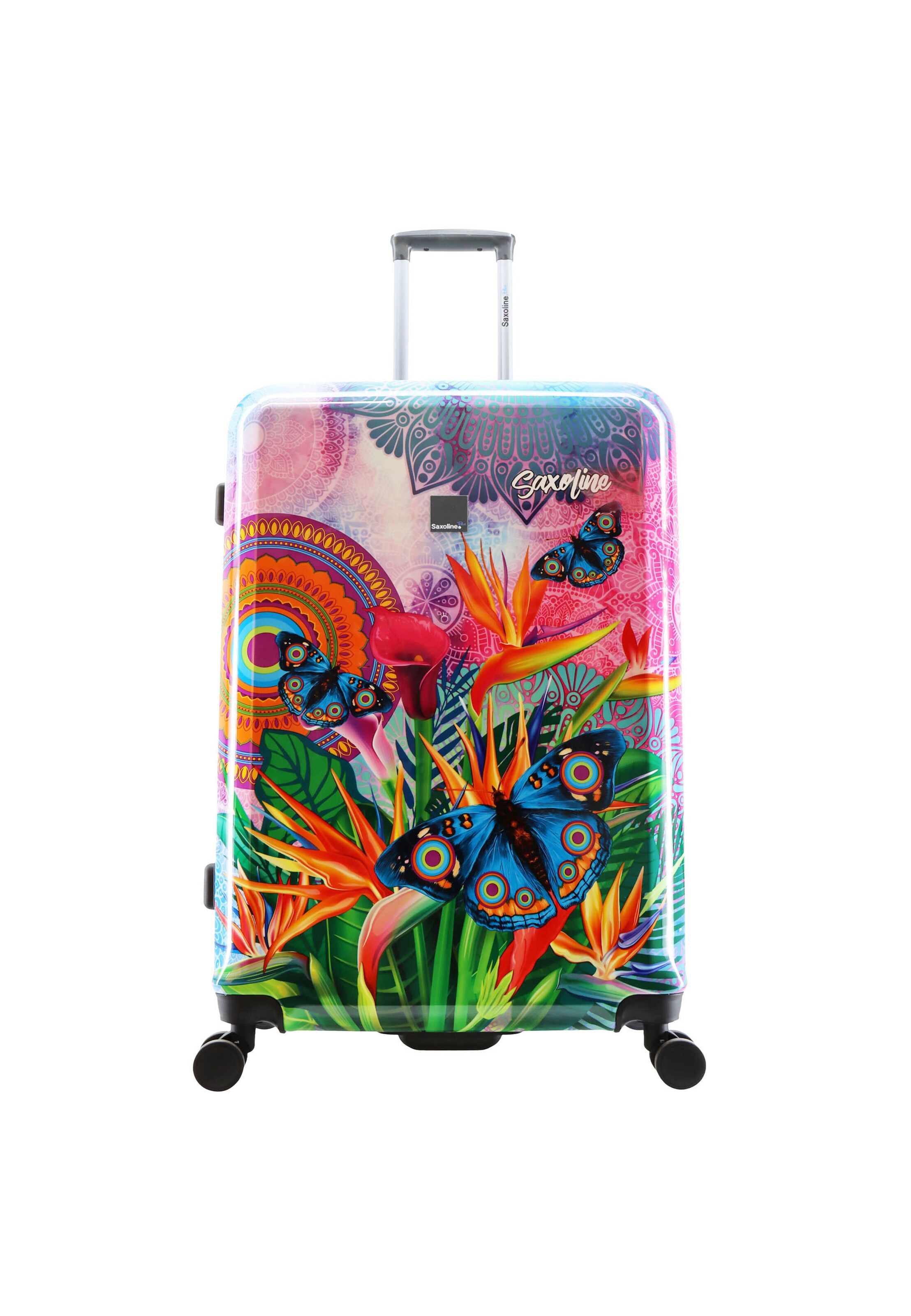 Saxoline Blue Suitcase in Mixed colors: front